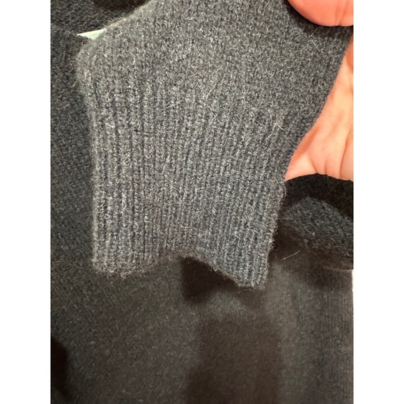 A.L.C. Gilbert Merino Wool Camel Long Sleeve Sweater Dress Charcoal Sz L $445 - Picture 5 of 8